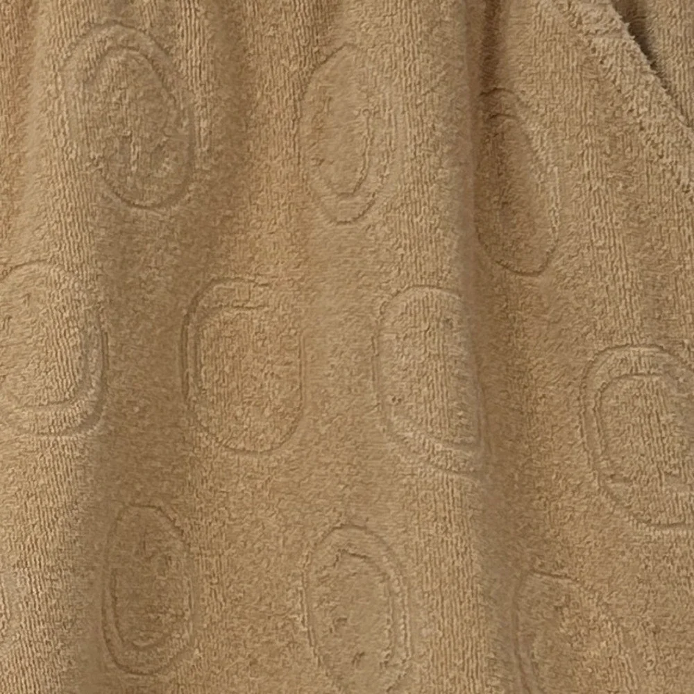 Offline by Aerie Womens Terry Cloth Smiley Face Lounge Shorts Tan Beige Large - Picture 3 of 6